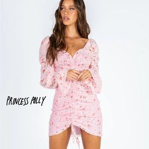 (SOLD) Princess Polly ❤︎︎ Wild Flowers Pink Mini Dress